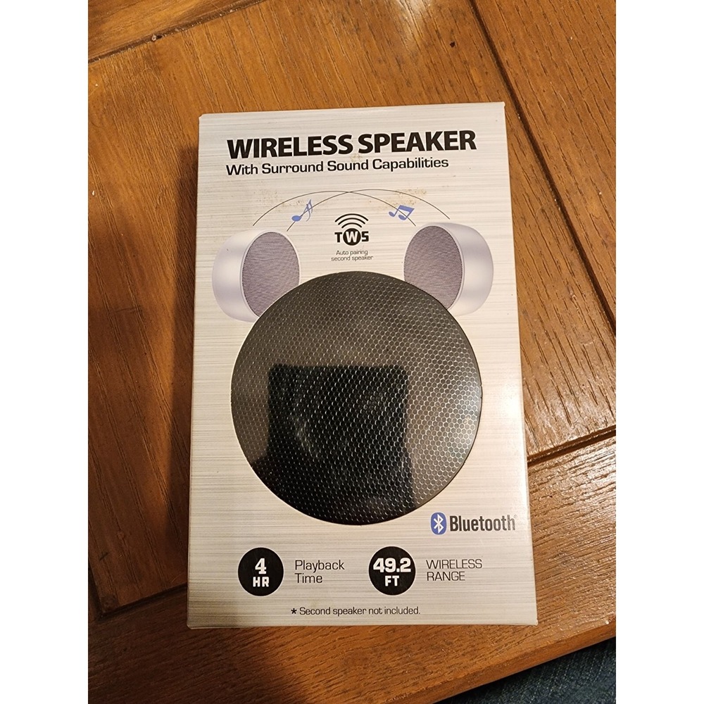 Wireless Speaker With Surround Sound Capabilities Bluetooth BRAND NEW SEALED !!!